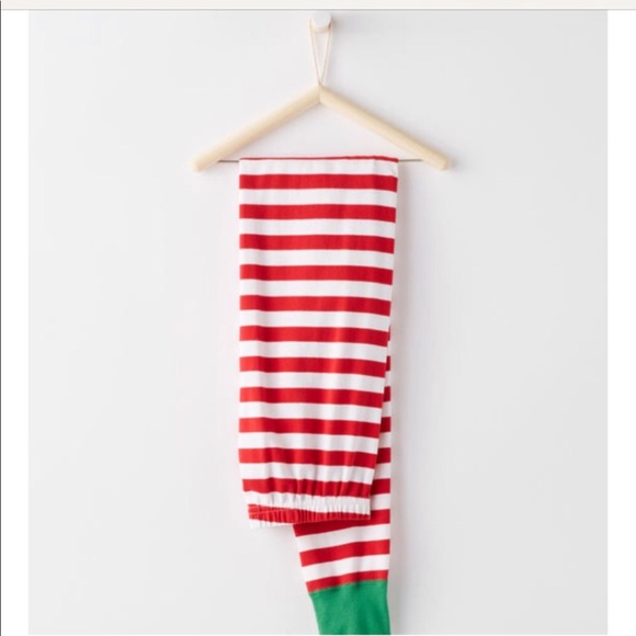 Kids Candy Striped Red White Pajama Set Top Bottom - Picture 7 of 8